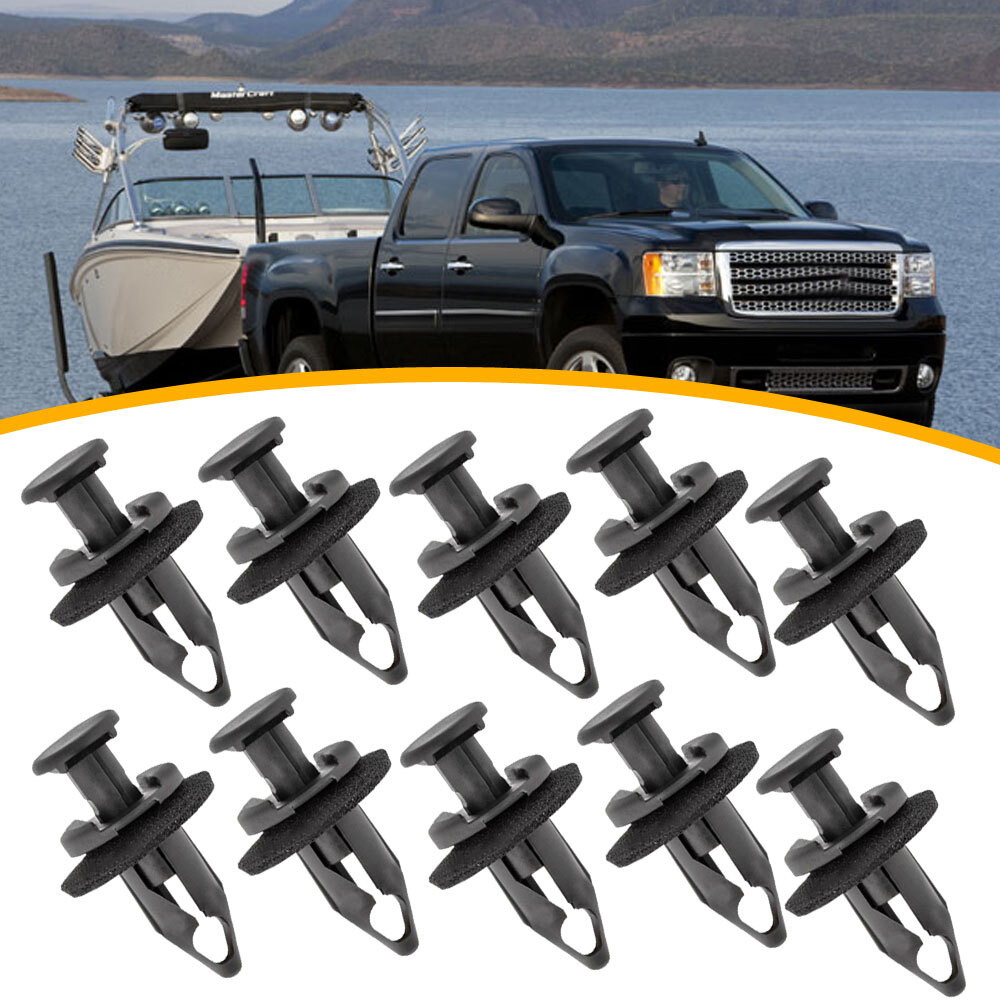 50pcs Car Radiator Core Support Upper Panel Cover Retainer Nylon Clips Car Parts