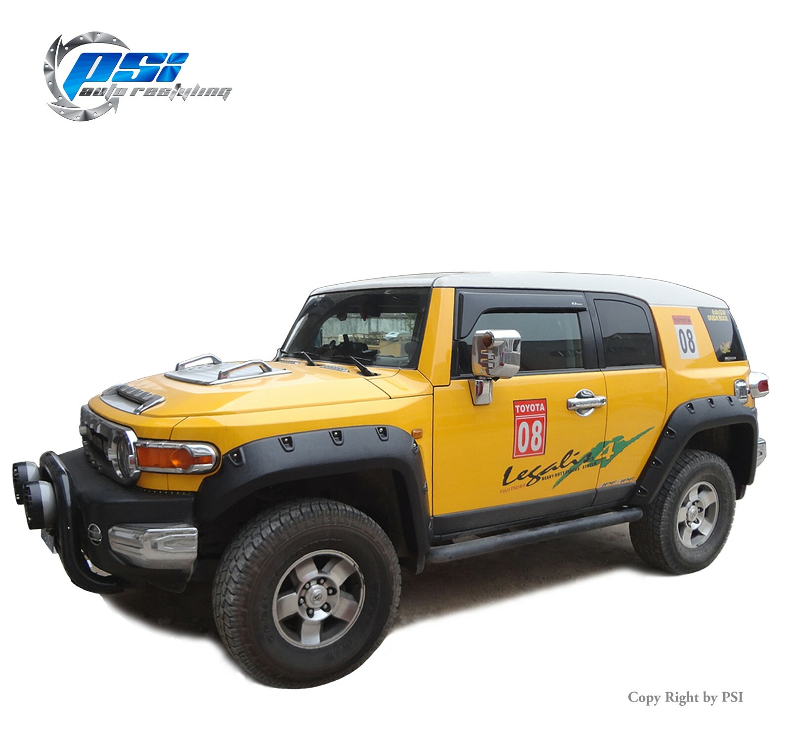 Pocket Bolt Style Fender Flares Textured Finish Fits Toyota FJ Cruiser 07-14