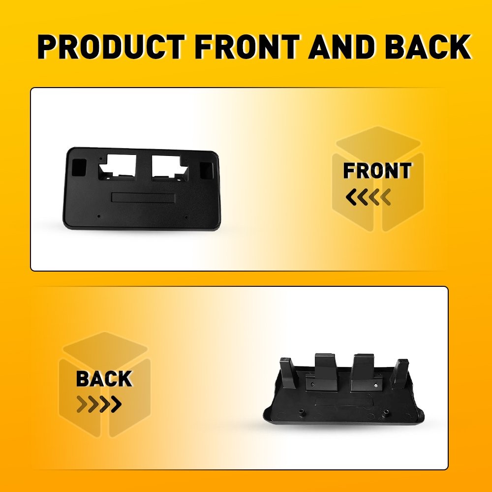 For GMC Sierra 2500HD 2024-2025 Front License Plate Tag Holder Mounting Bracket