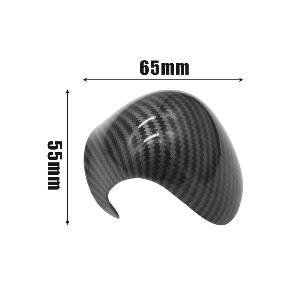 Gear Shift Knob Head Cover Trim Carbon Fiber ABS For Toyota C-HR 2018-2022