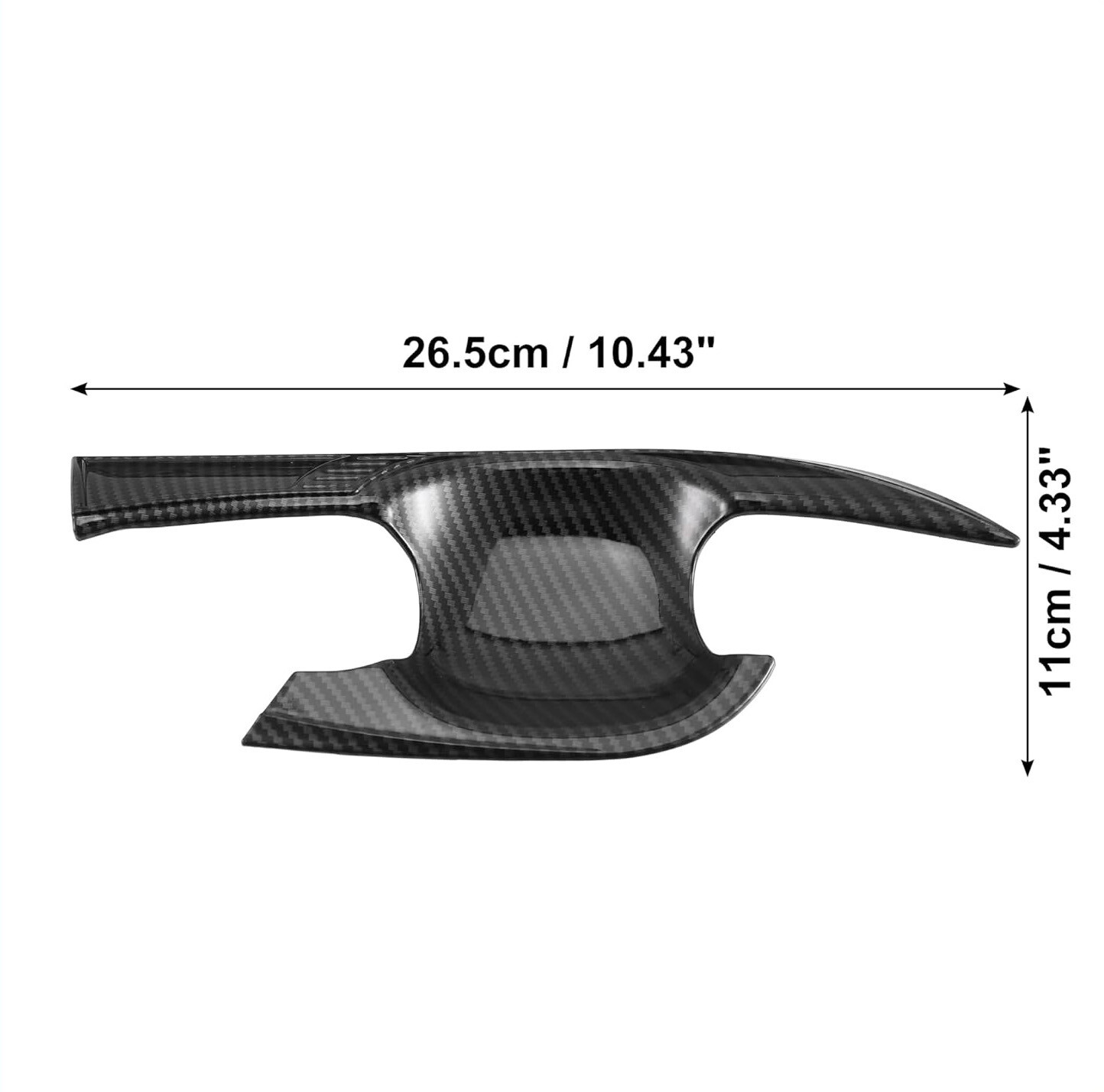 Carbon Fiber Exterior Door Handle Bowl Cover Trim 4Pcs For Toyota Camry 2018-24