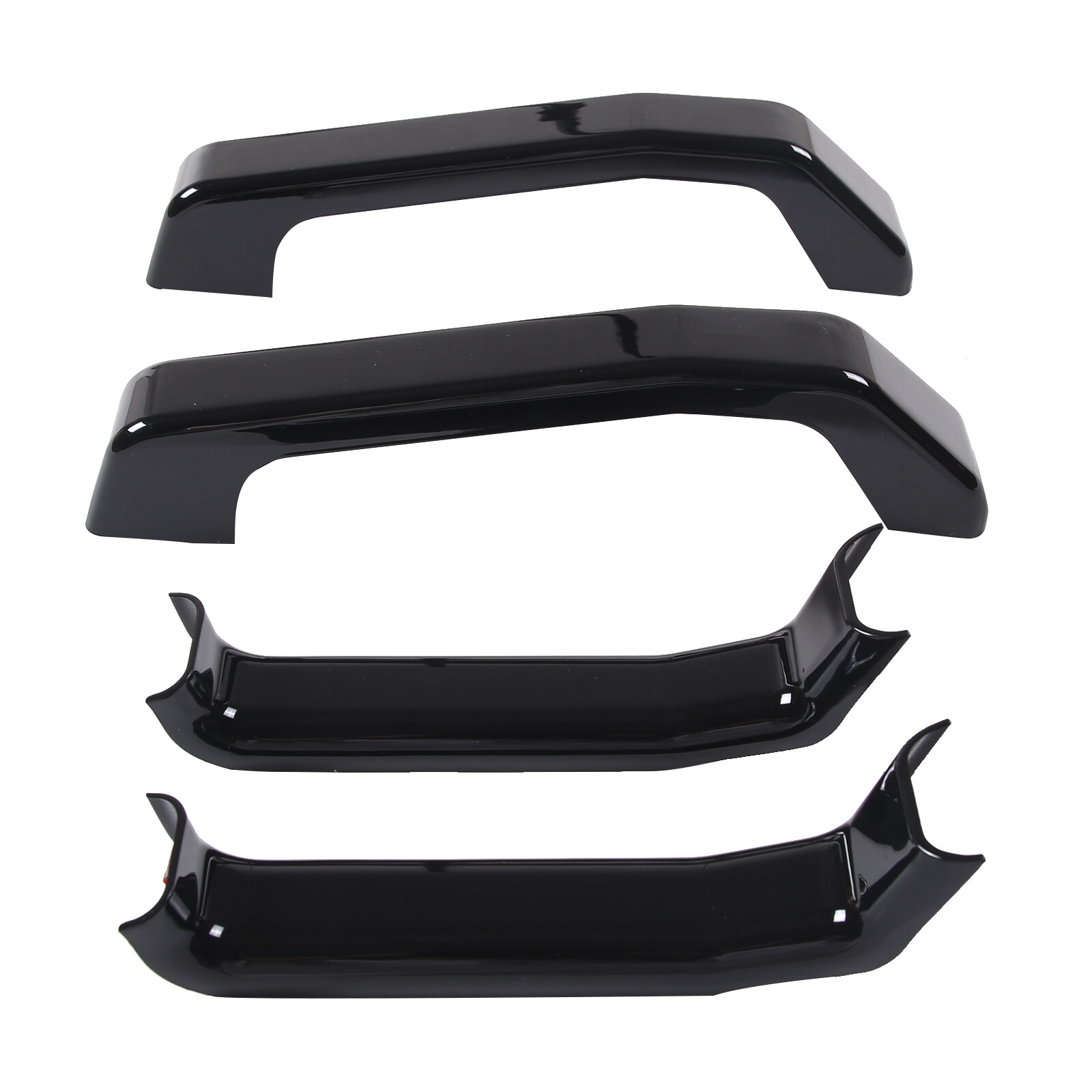 ABS Glossy Black Hood Deck Handle Panel overlay Trim Set Fits Hummer H2 2003-09
