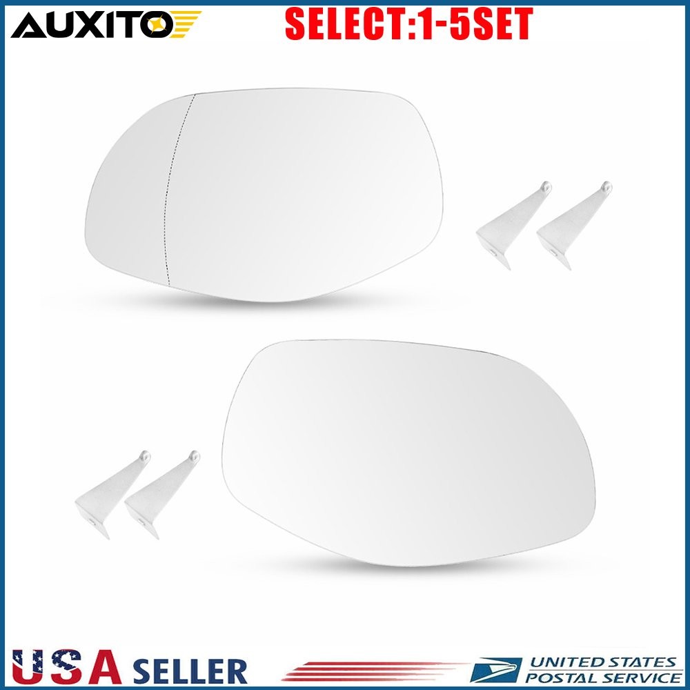 Passenger Driver Side Mirror Glass W/Plate Heated for 2008-2010 Cayenne 2-10X
