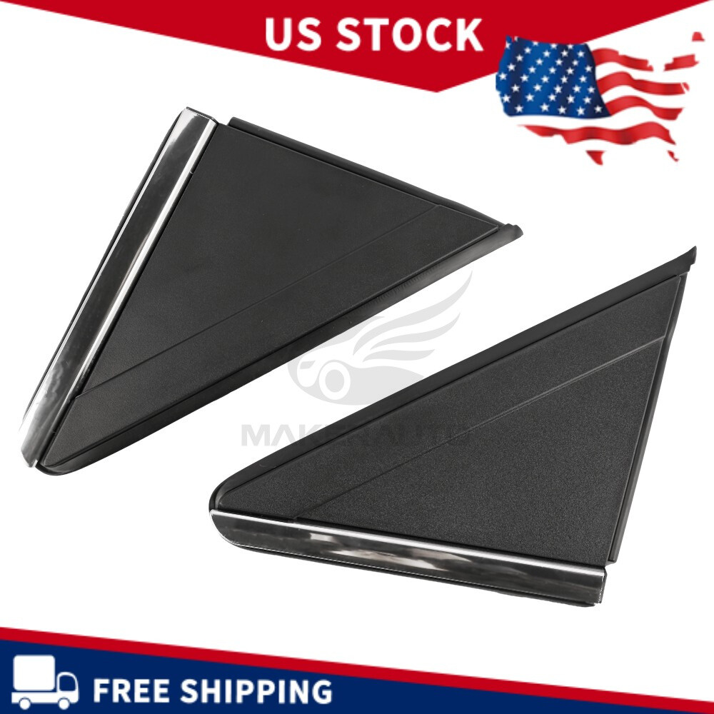 Pair Mirror Flag Applique Trim For 2008-2019 Dodge Caravan Left +Right