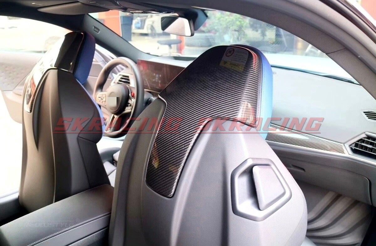 Dry Carbon Fiber Seat Back Shell Cover For BMW M3 M4 M8 F91 F92 F93 G80 G82 G83