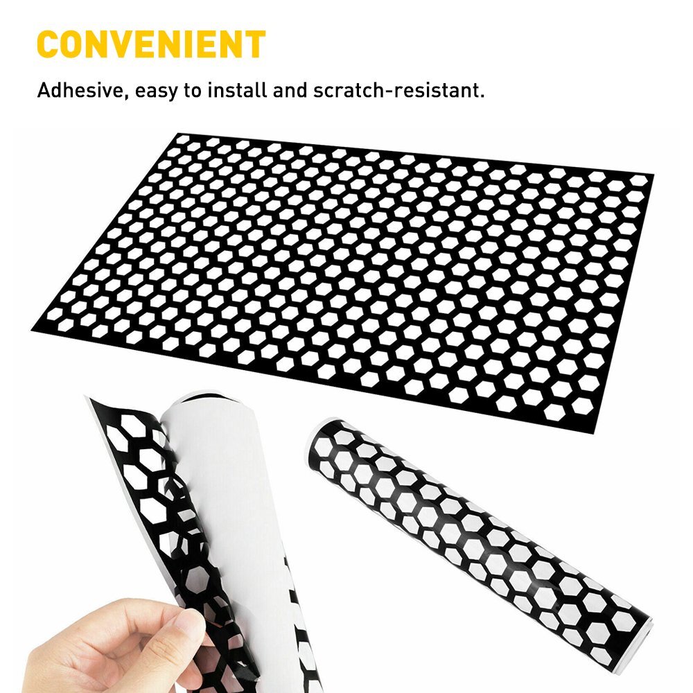 2* Car Rear Tail Light Cover Black Honeycomb Sticker Tail-lamp Decal Accessorie