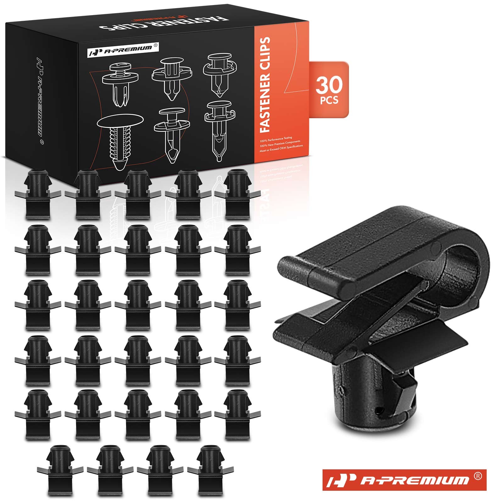 A-Premium 30Pcs 7mm Nylon Grille Moulding Retainer Clips for Mercedes-Benz E320