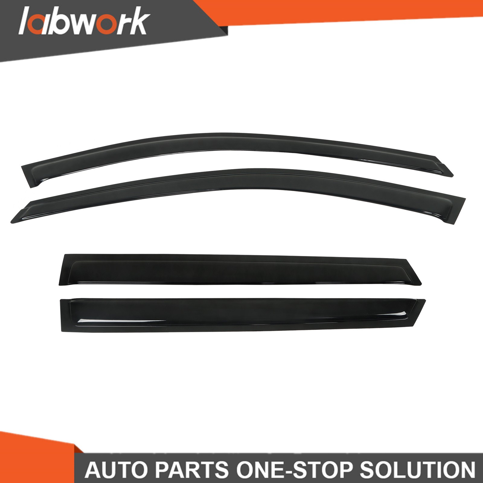 Labwork Window Visor Vent Sun Shade Rain Guard For Mazda CX-9 2016-2021 4PCS