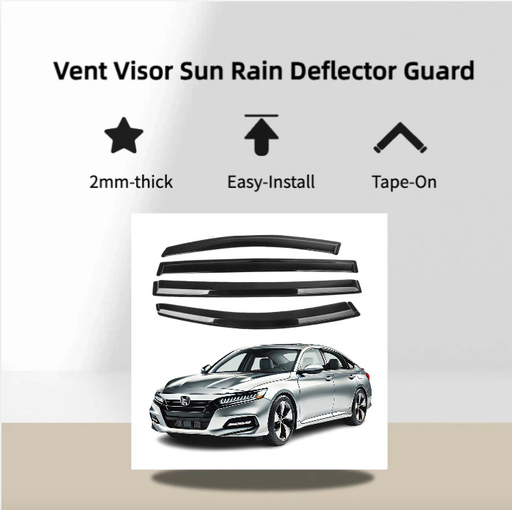 Window Visor Sun Rain Deflector Guard Fits for Honda Accord 2018+
