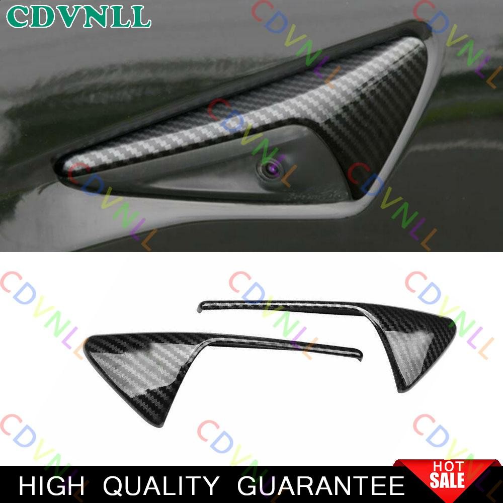 For Tesla Model 3 2017-2021 ABS Carbon Fiber Side Fender Air Vents Outlet Cover