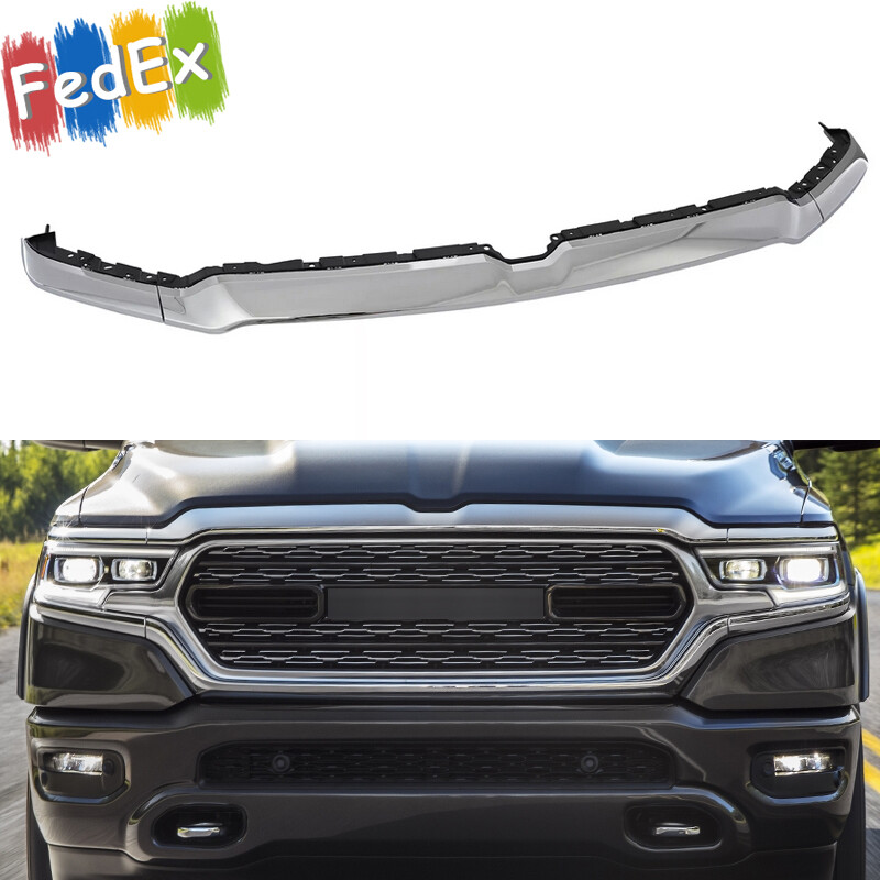 Fits 2019-2024 Ram 1500 Front Upper Grille Grill Trim Molding Chrome 6BT13SZ0AJ