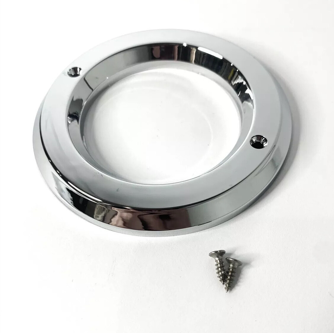 Round Chrome Bezel w/ Screws For 2.5″ LED Side Marker Clearance Lights
