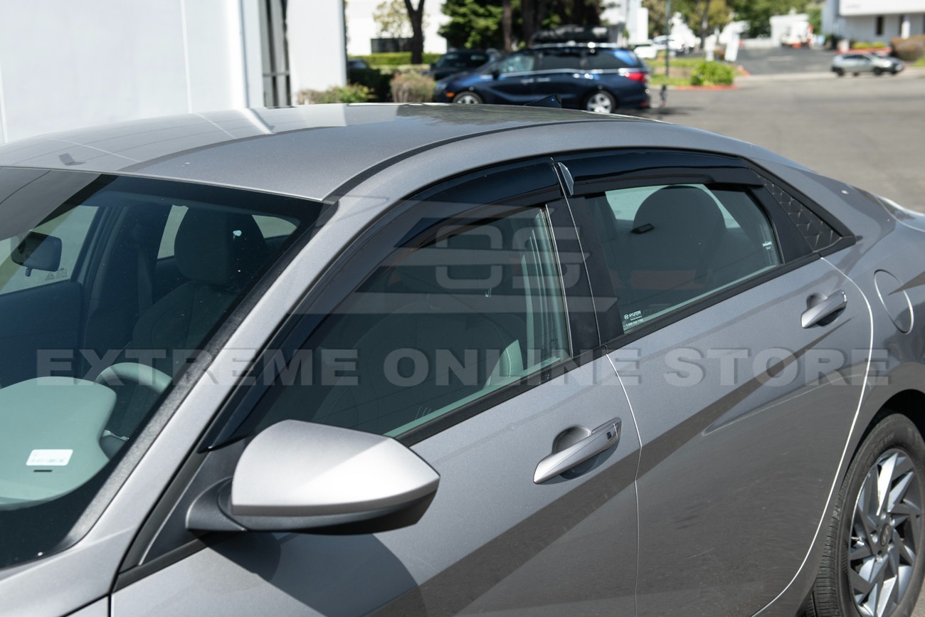 EOS Visors For 21-Up Hyundai Elantra MUGEN Style Side Vents Window Rain Guards
