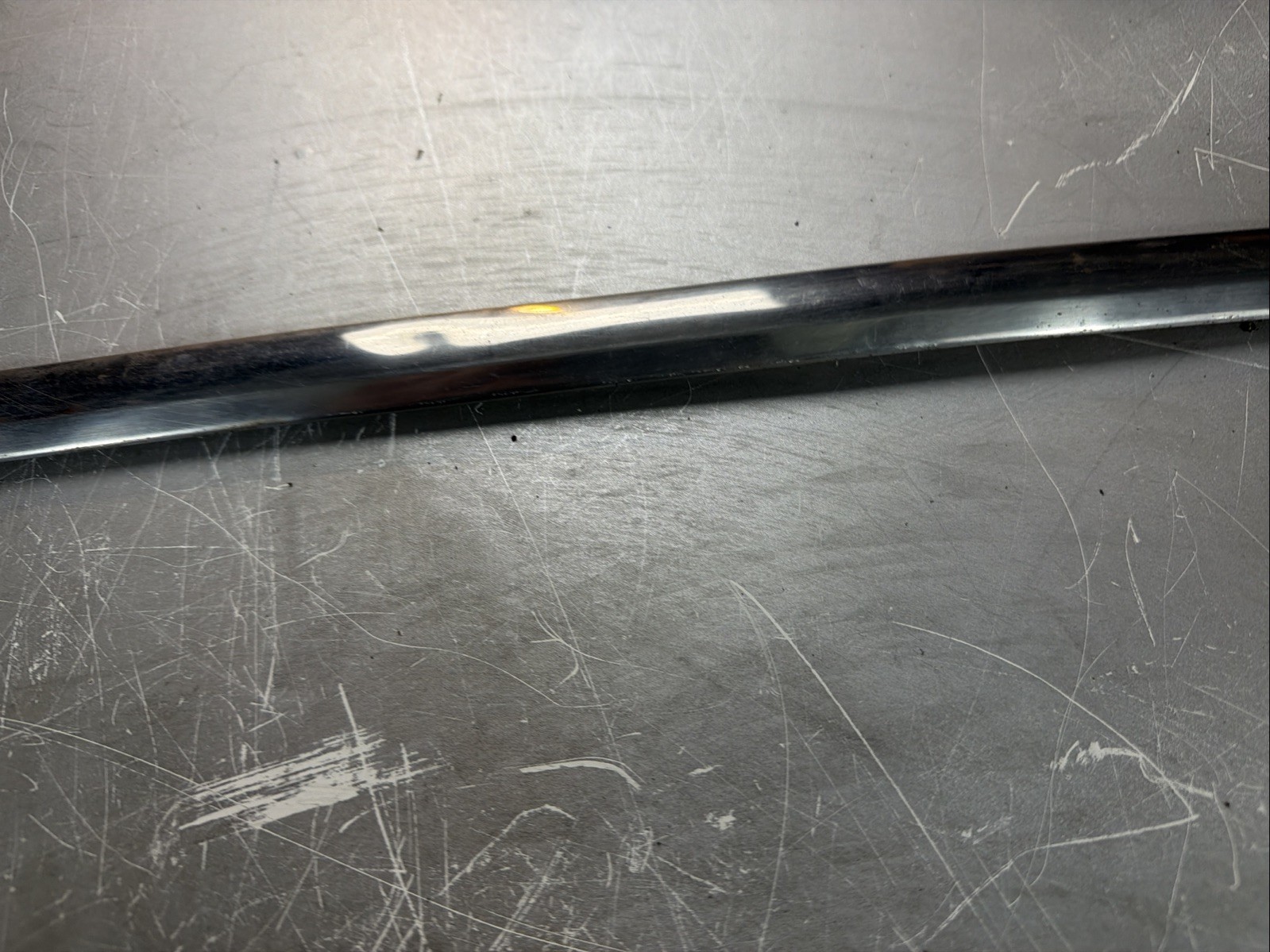 dodge custom chrome trim passenger side rear quarter panel 1948