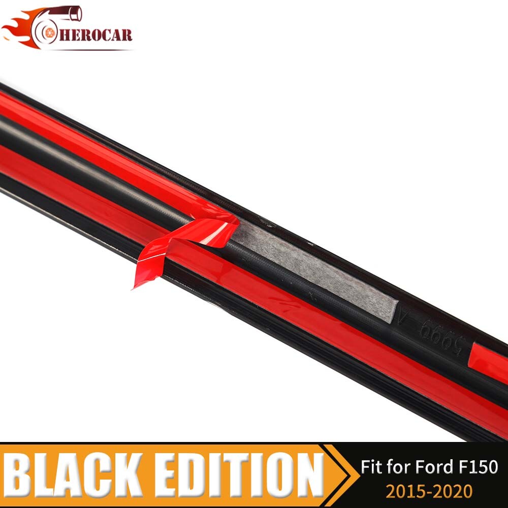 🌟Black Door Window Frame Sill Trim for Ford F150 2015-2020 Molding Weatherstrip