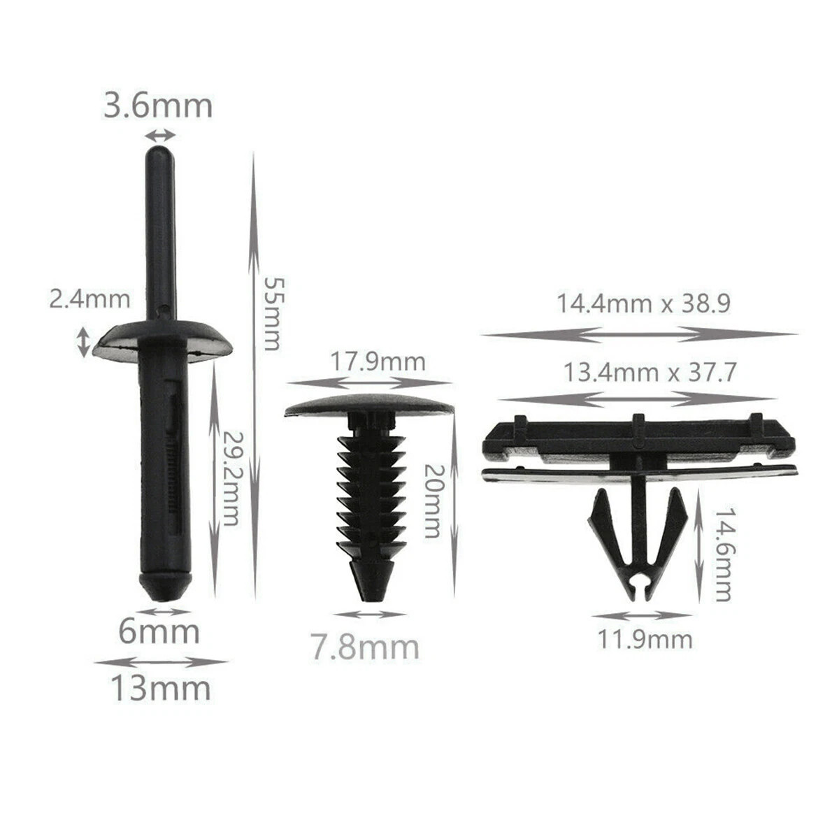 78X Full Fender Flare Hardware Clip Mounting Kit For 2007-18 Jeep Wrangler JK US