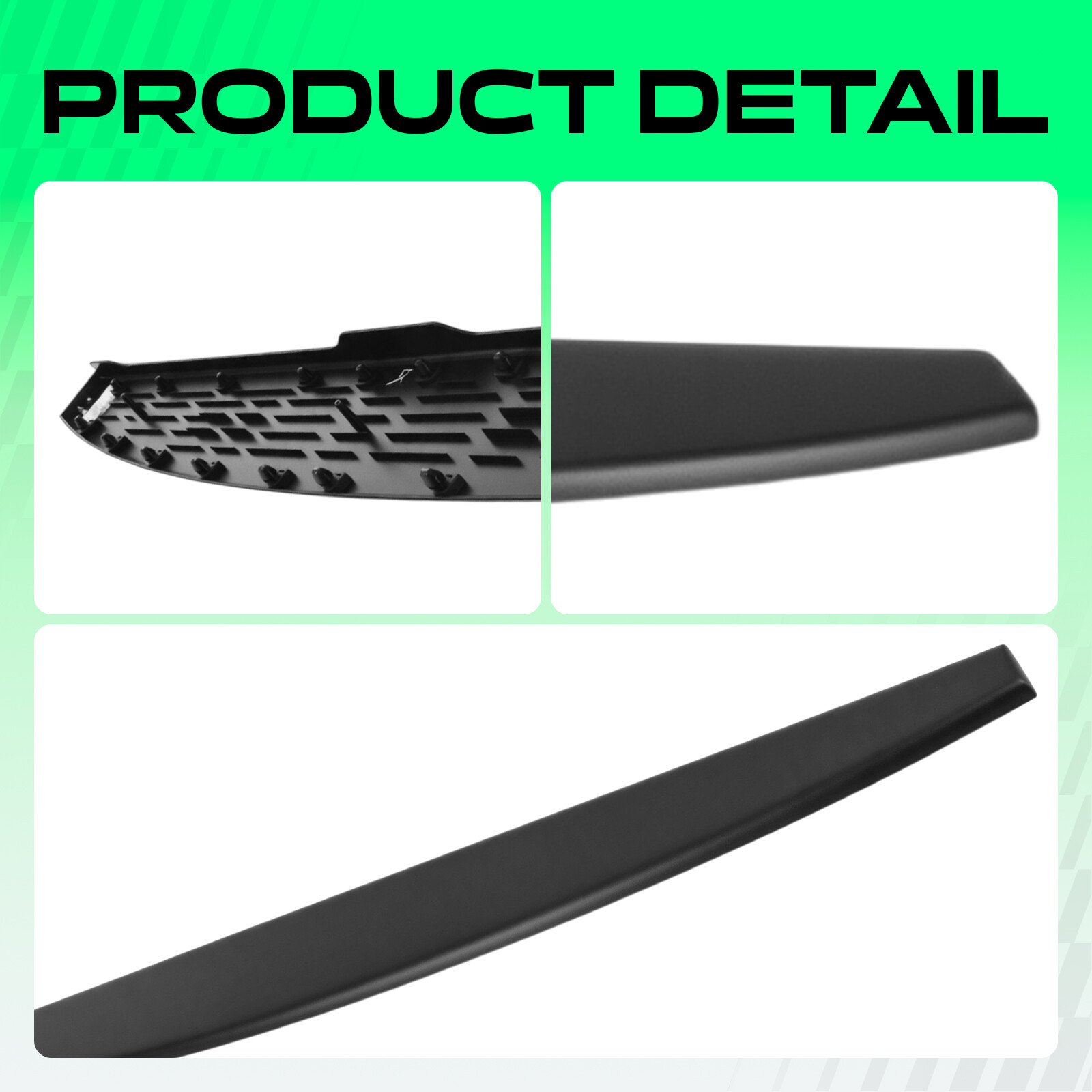 Rear Upper Tailgate Molding Texture Black for Ram 1500 2019 2020-2024 68292635AC