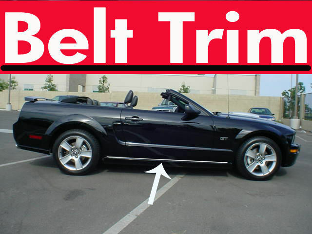 For Ford MUSTANG Flexible Chrome Body Side Molding Trim Kit 2005-2009 2010-2014