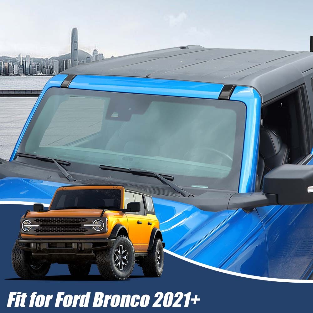 2Pcs Replacement / Decorative Front Roof Screw Panel Cover For Ford Bronco 21-25