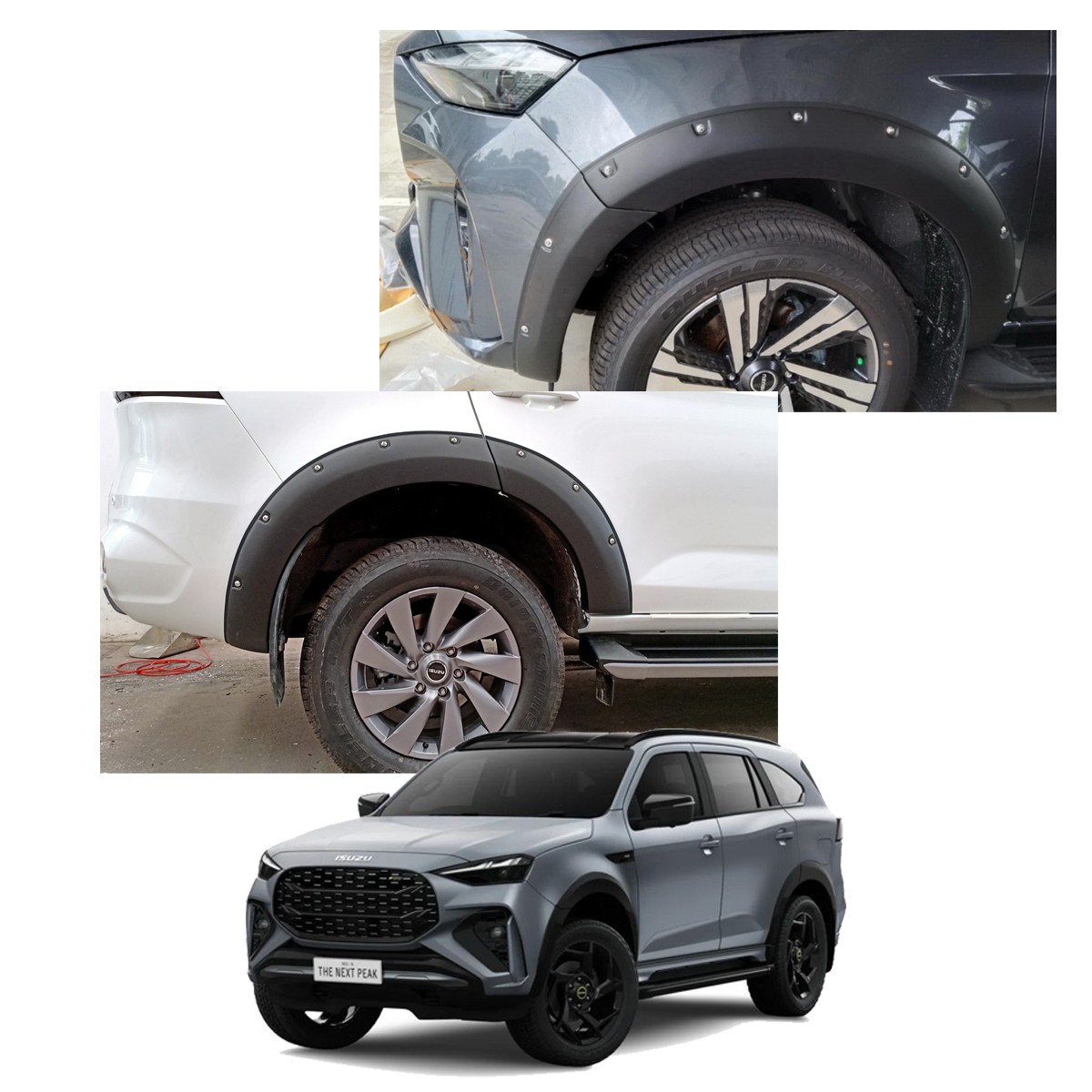 Set Fender Flares Arch Pin V3 Fits Isuzu Mu-x MuX 4WD 2WD Facelift 2024 – ’25