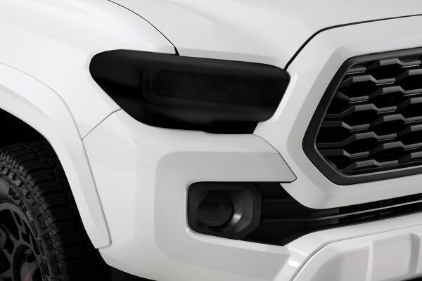 GTS Headlight Covers Solid Smoke 2 PC. Fits Toyota Tacoma 2016-2023