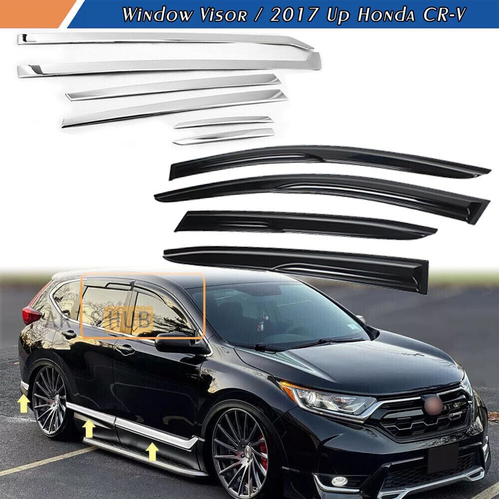 For 2017-2022 Honda CR-V CRV Door Side Body Molding Trim Cover & Window