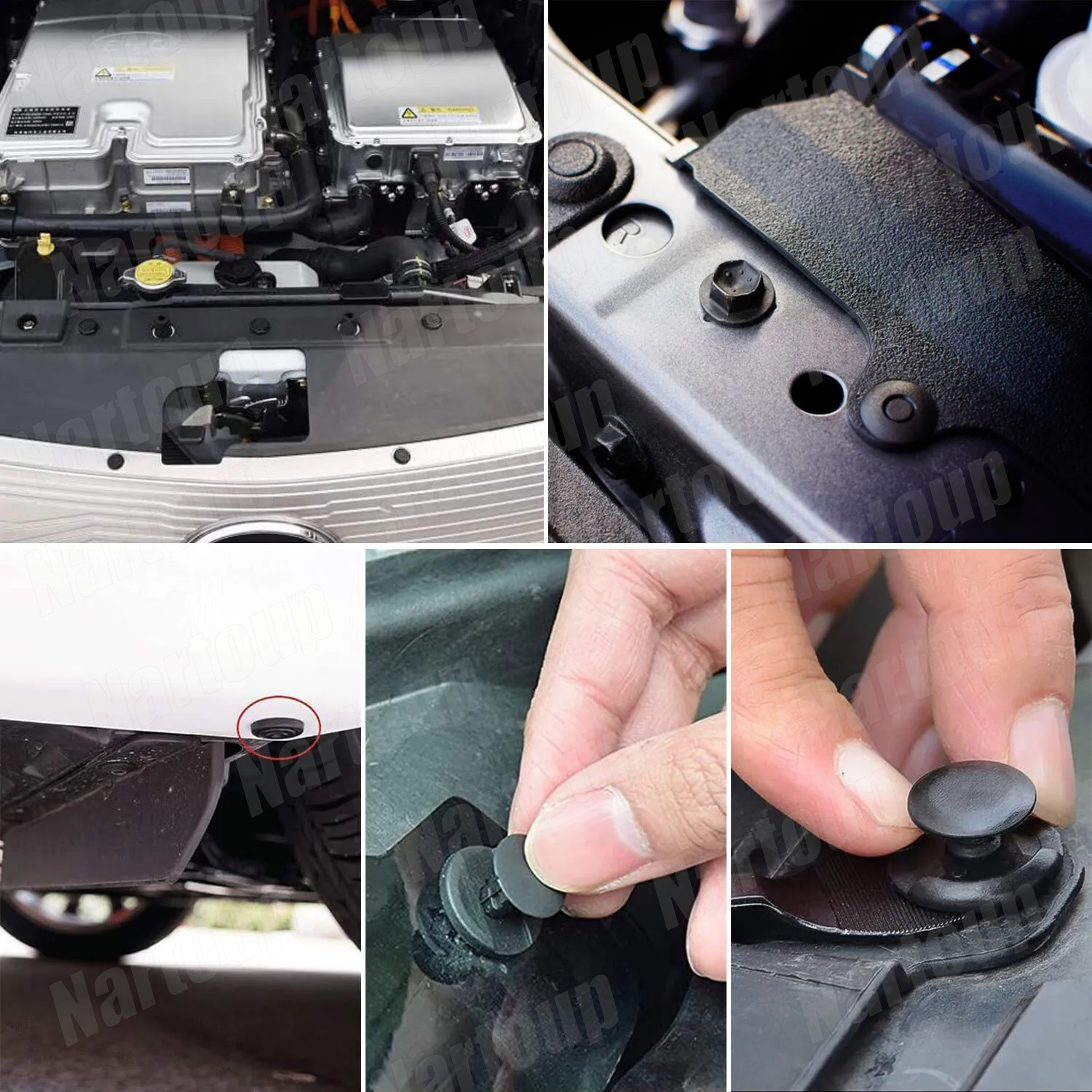 Car set Body Bumper Rivet Retainer Trim Molding Push Pin Clip Assortments Fit+++