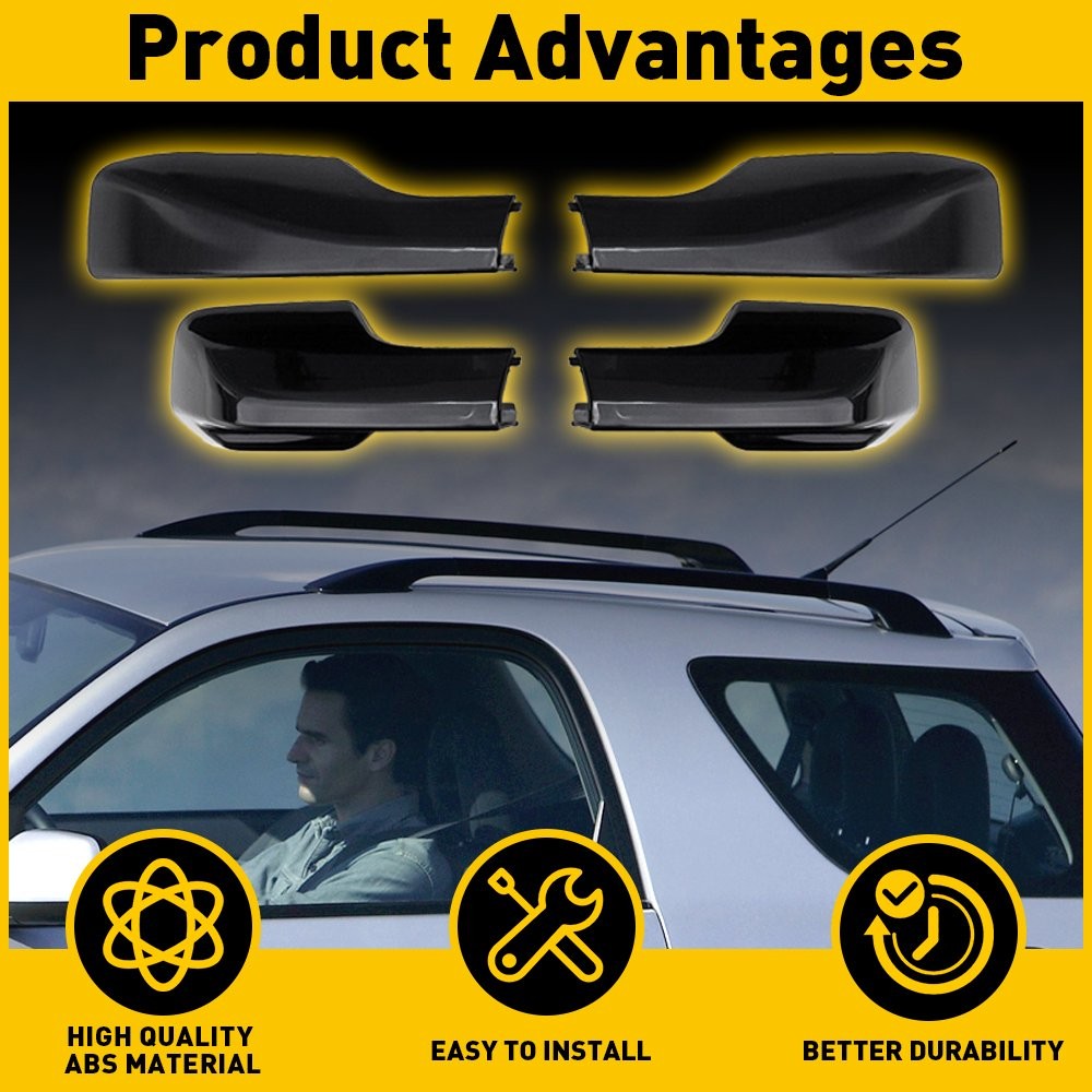 Roof Rack Cover Rail End Shell Cap Trim For TOYOTA RAV4 2001 2002 2003 2004 2005