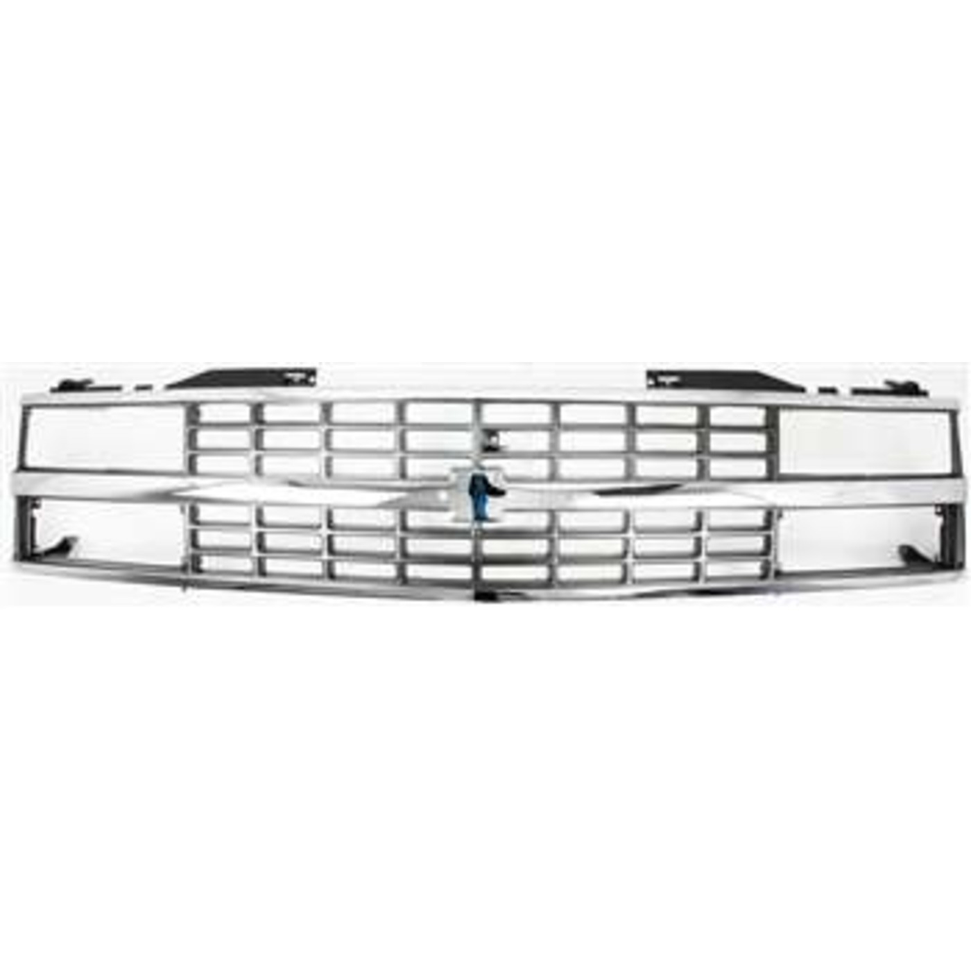 Chrome Grille for 1988-93 Chevy C K 1500 with Black Insert & Dual Headlight