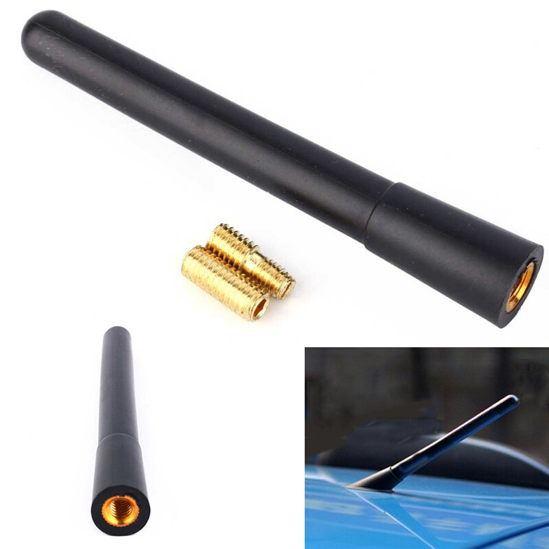 4″ Short Black Aluminum Antenna Mast Rod AM/FM for FORD MUSTANG 1979-2009 New