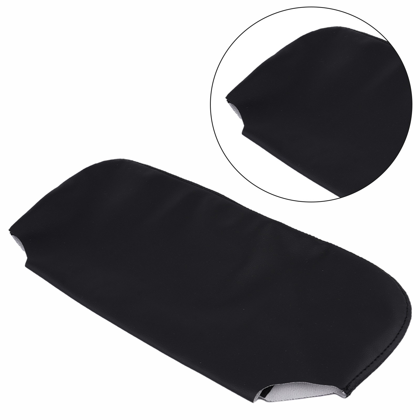 Brand New Sun Visor Cover Leather Cover Black Front Microfiber Leather