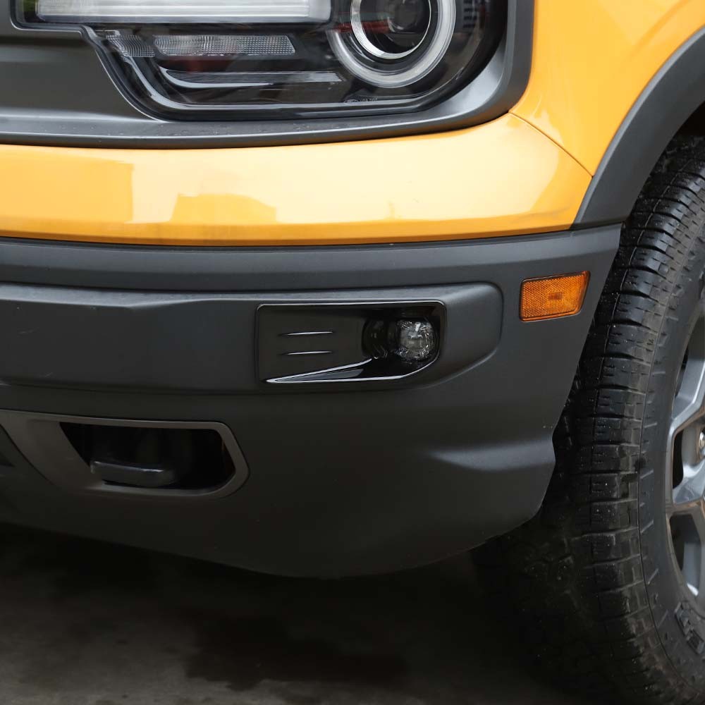 For Ford Bronco Sport 2021+ Front Bumper Fog Light Lamp Frame Trim Cover Overlay