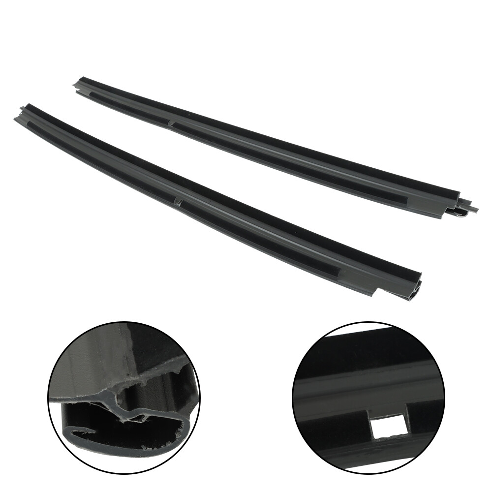 Set Front Outer Door Window Belt Weatherstrip For 1999-2007 GMC Silverado Sierra
