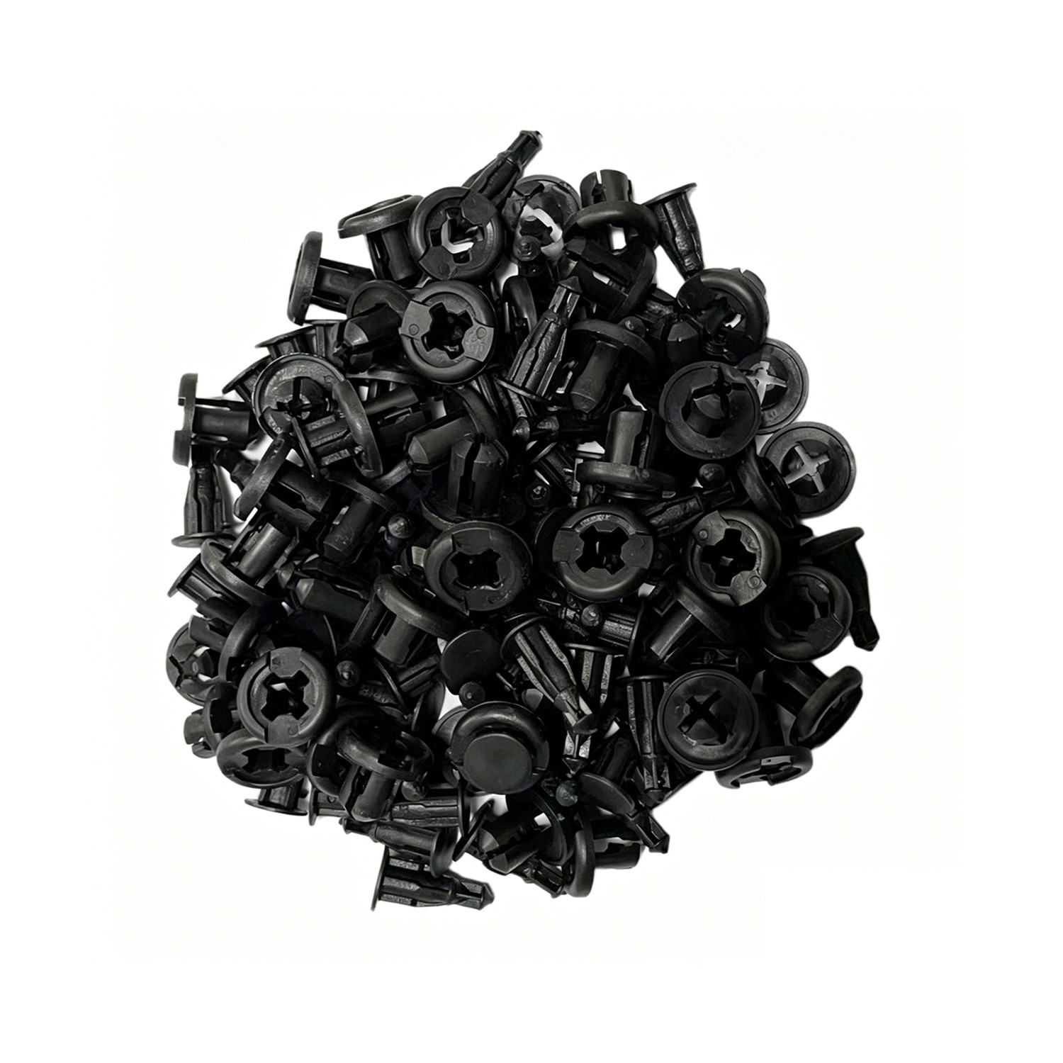 120PCS 10mm Bumper Clips Hood Fender Push Rivets Retainer Fasteners For Honda