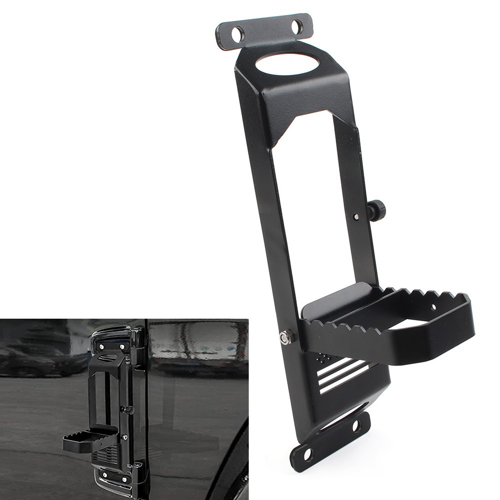 Door Hinged Step Pedals Foot Pegs For Jeep Wrangler JK 2007-2017 & JL 2018-22