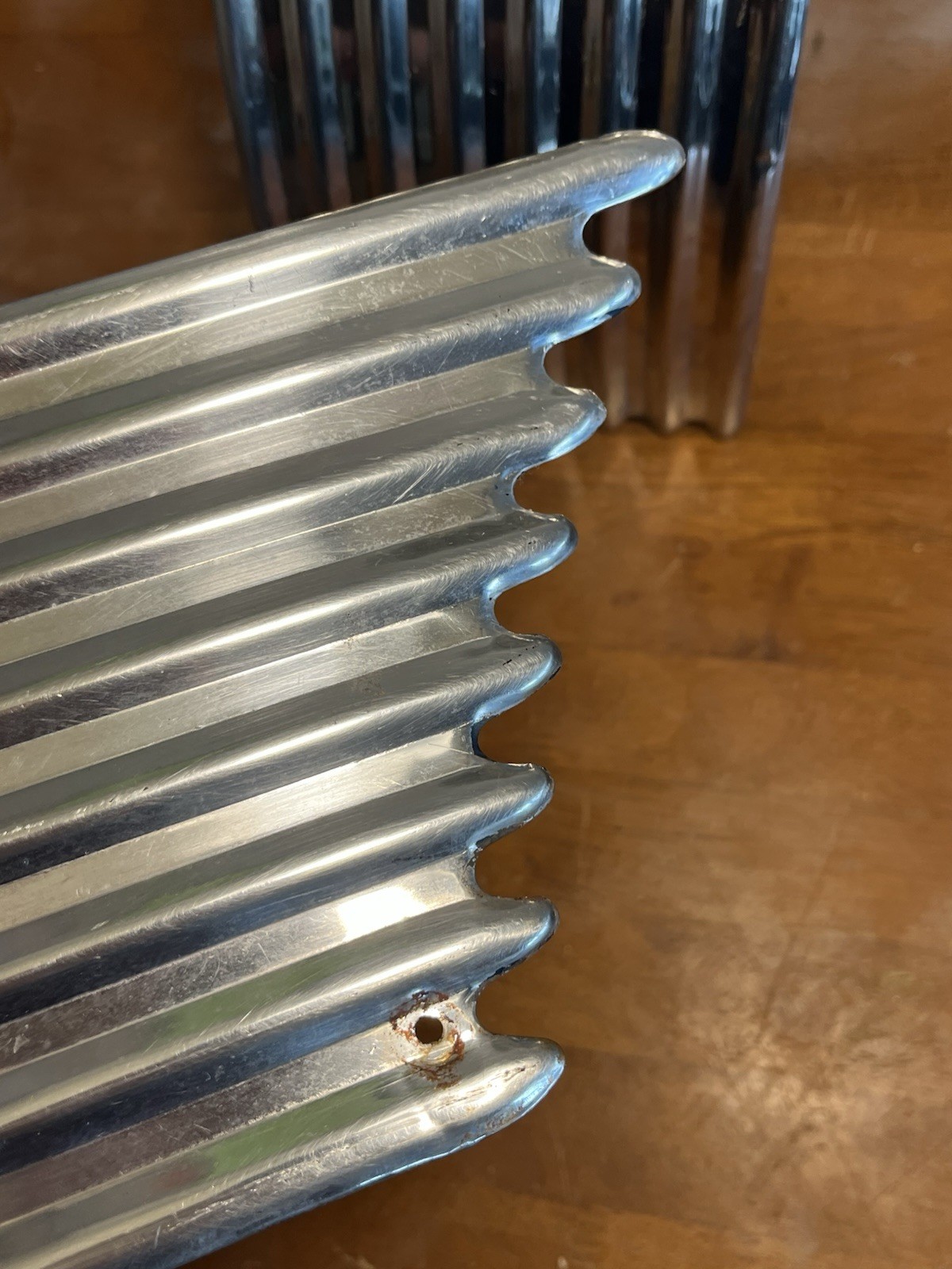 Original 1941 Chevy Special Deluxe Fender Side Trim Washboard Molding Vintage 2
