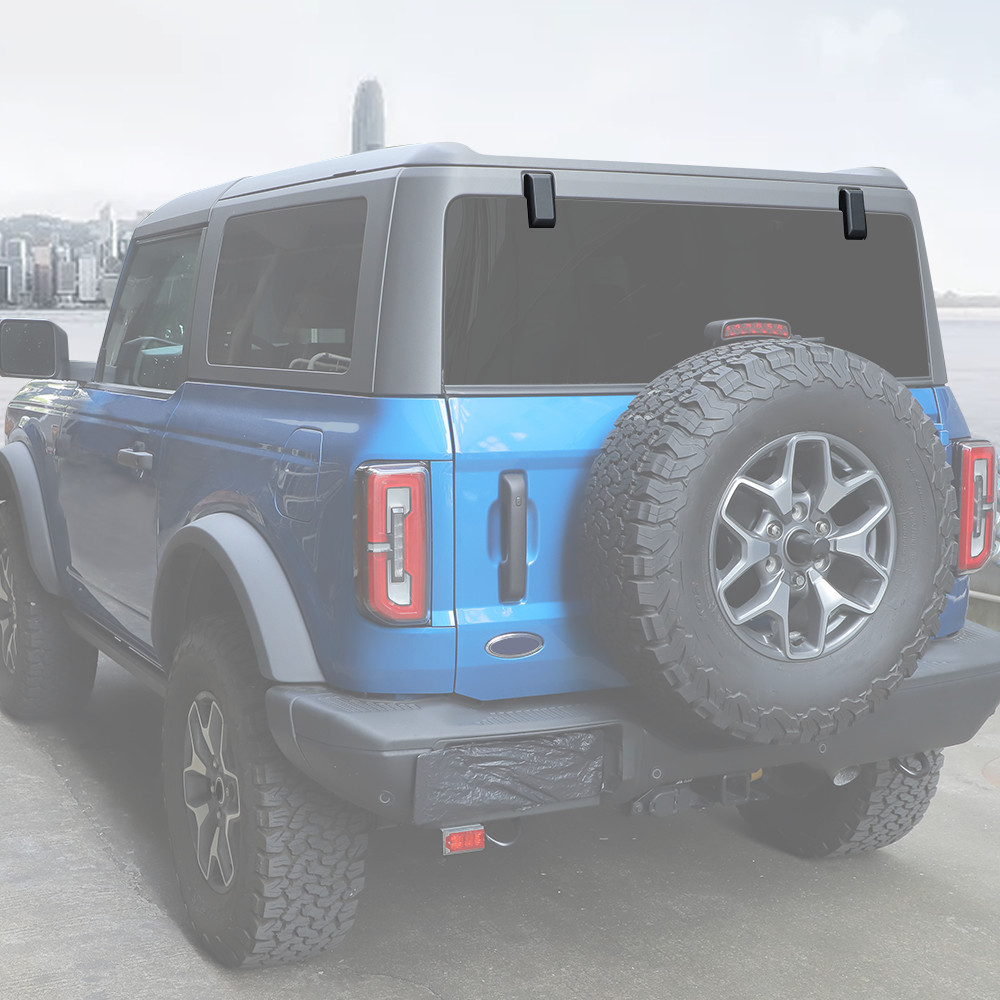 Replacement Part Liftgate Window Glass Hinge Cover Caps For Ford Bronco 2021-25
