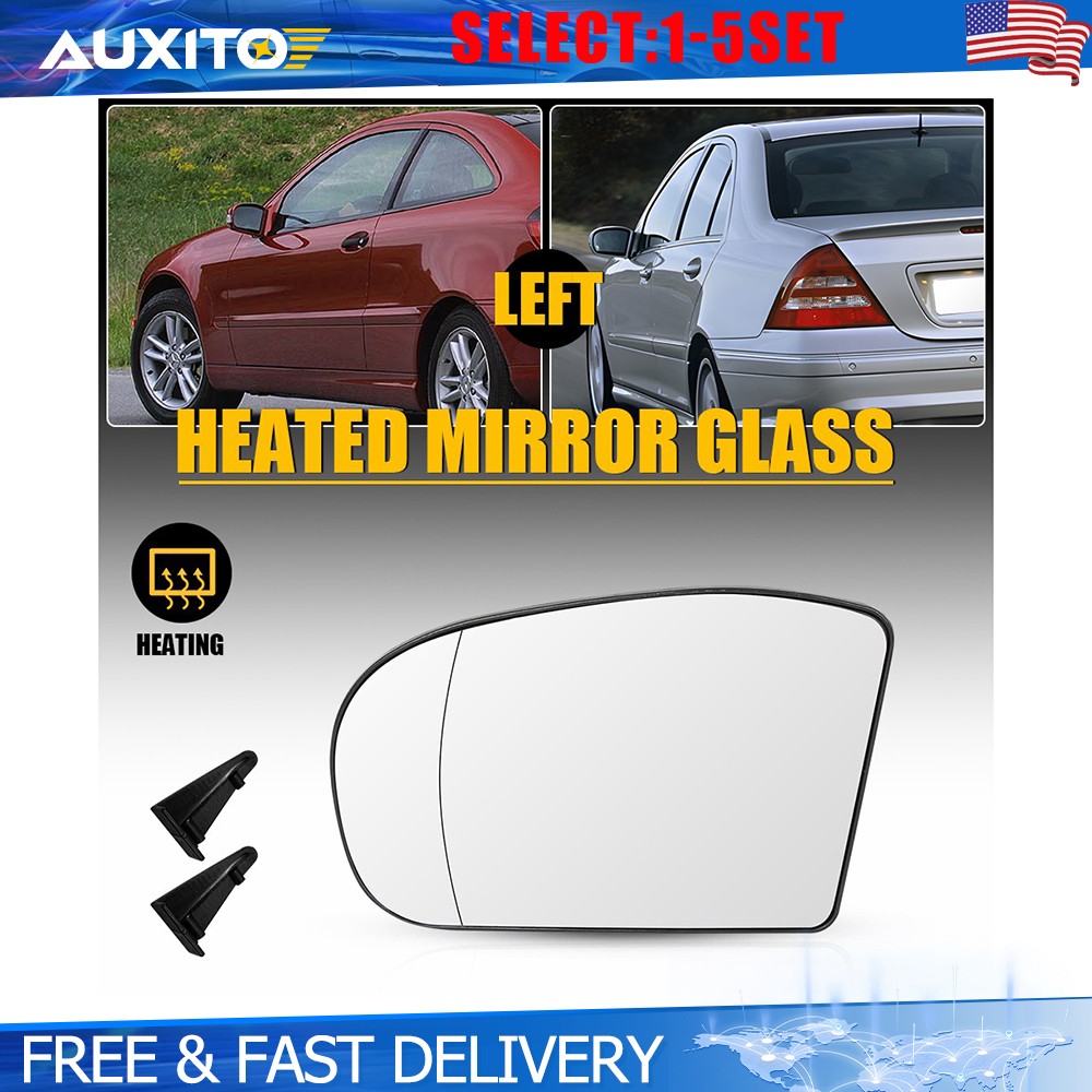 Driver Heated Mirror Glass Fit Mercedes E Class W211 E500 E55 AMG 2003-2006 1-5X