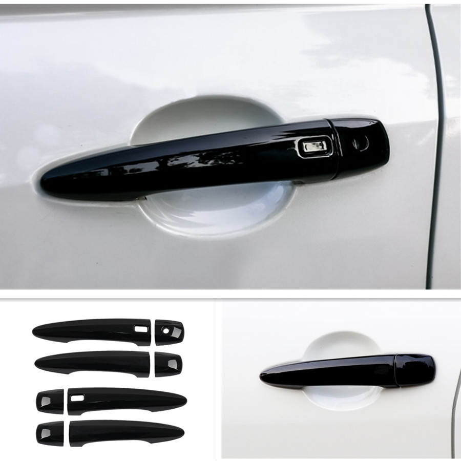 Bright black Front Door Handles Cover Trim For Nissan Rogue 2021-2026