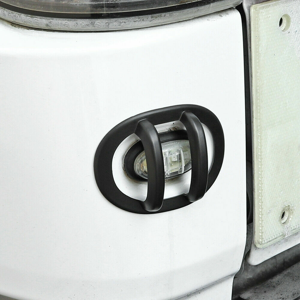 Black Front/Taillight Light Lamp Guard Cover Trim Proterctor For Ford F150 09-14