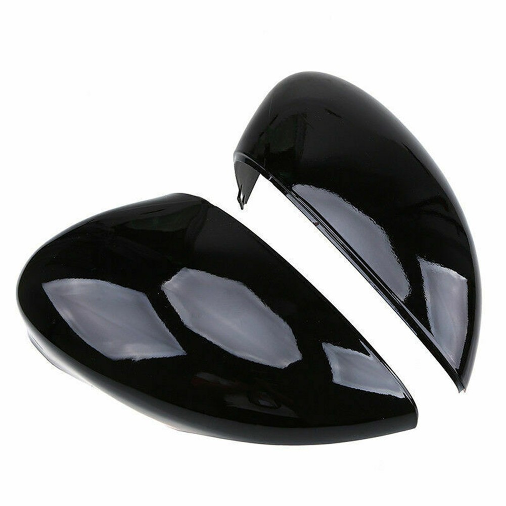 Gloss Black Mirror Cap Compatible with For Ford for fiesta MK7 Easy to Replace