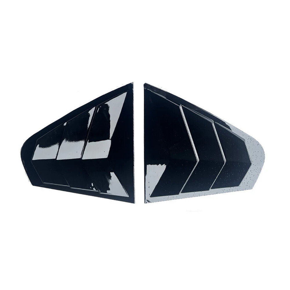 Gloss Black Rear Window Quarter Cap Trim Fit VW Jetta 2012-2018
