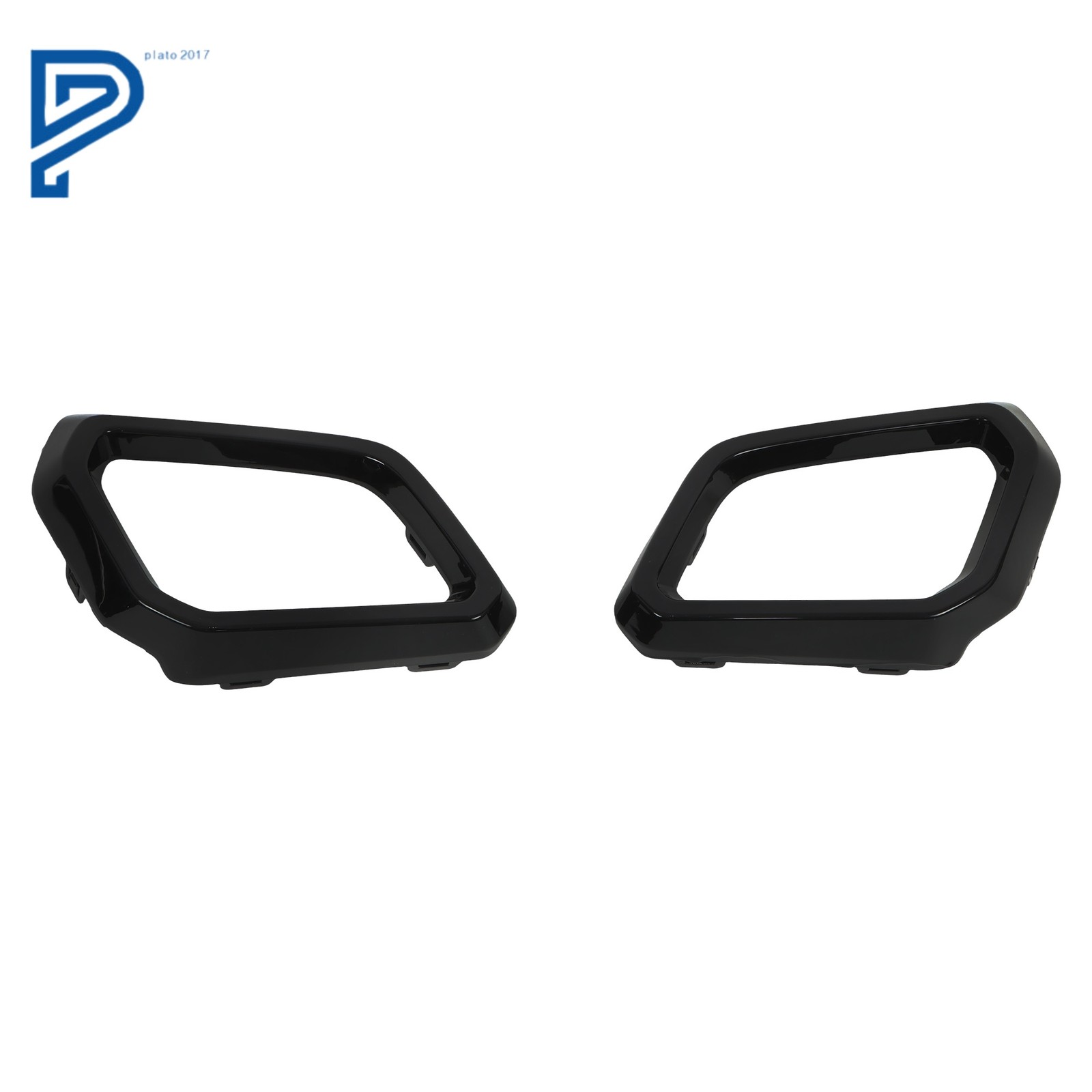 Front Left & Right Side Bumper Trim Molding Gloss Black For Honda CR-V 2023-2025