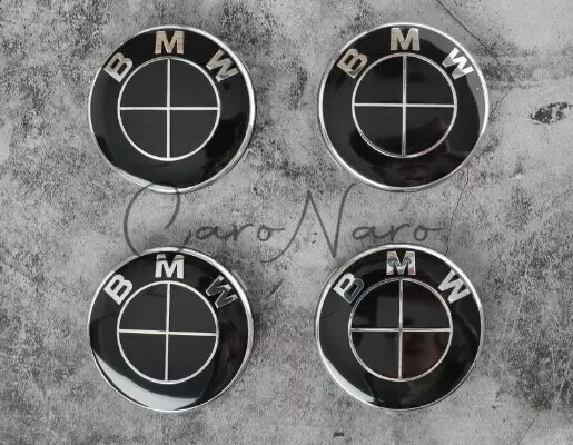 Set of 4 Fit for B-M-W 68mm Wheel Rim Cover Hubcaps Emblem Badge In Box