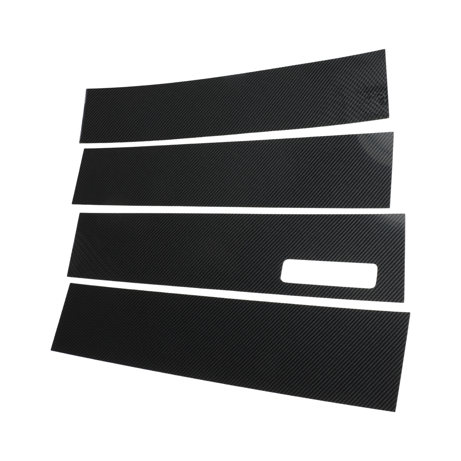 Carbon Fiber Window Trim Strip B Pillar Sticker for 2015-2020 Ford F-150