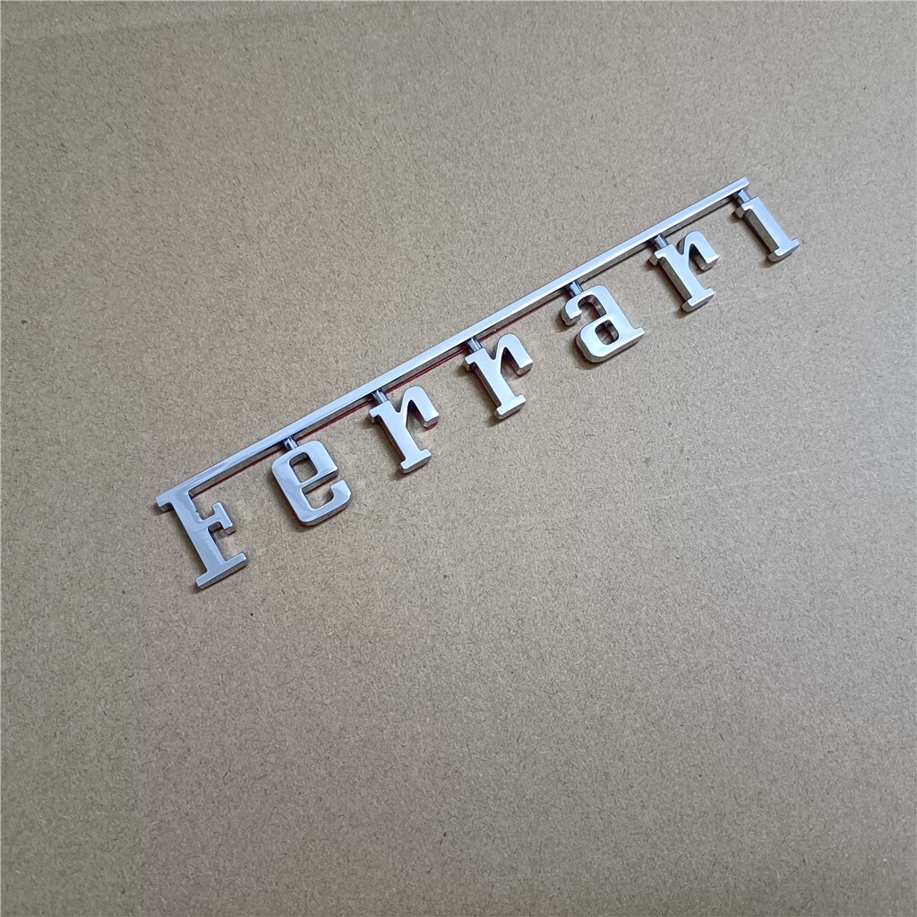 2XFerrari Manifold Badge Emblem Sliver Modify(15cm*2.05cm)