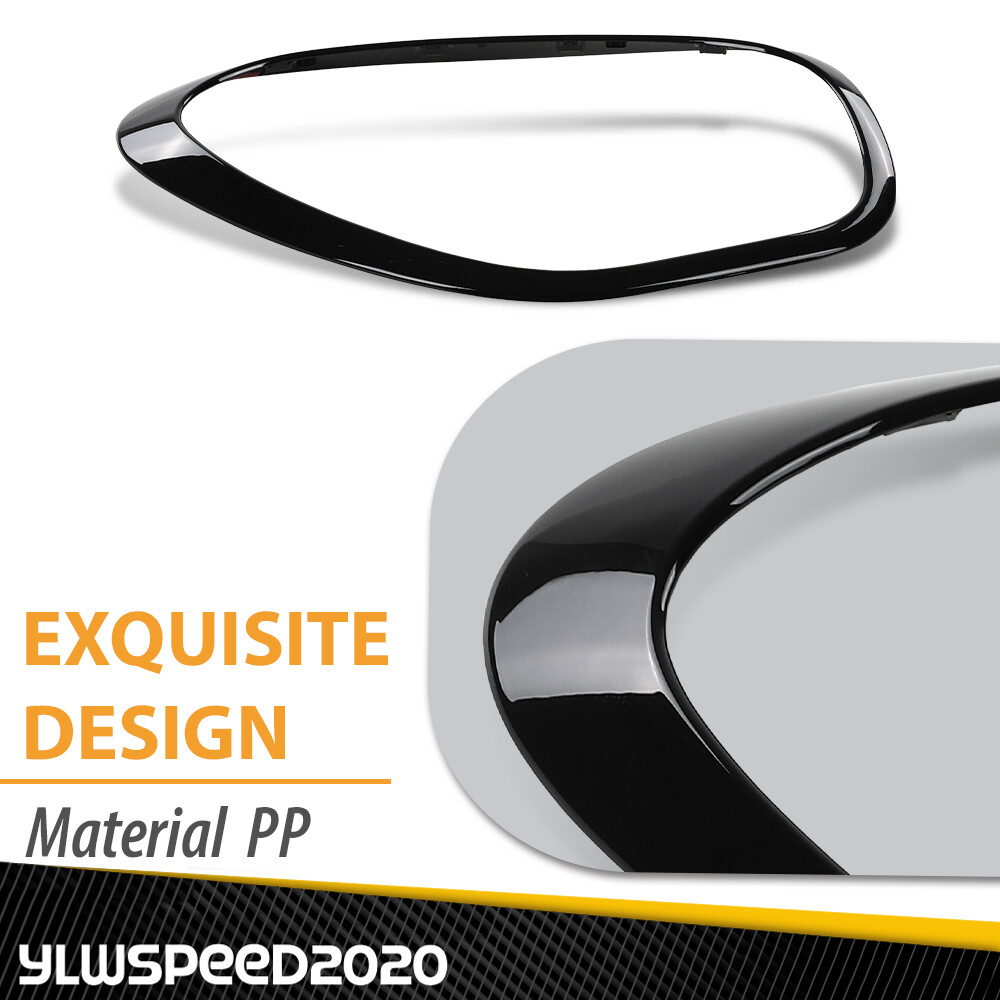 Pair Headlight Bezels Trim Ring Left Right Side Fit For Mini Cooper 11-16