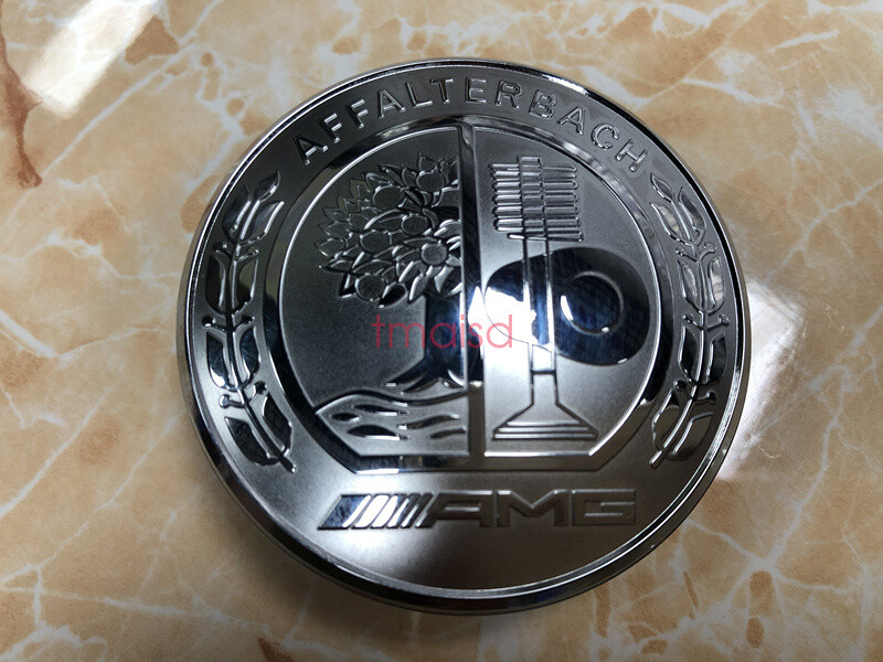 NEW FOR Mercedes Benz Silver Chrome Badge Emblem Front Engine 57mm A0008171701