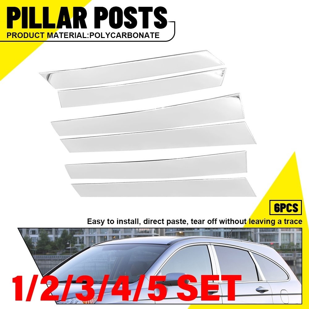 Exterior Door Window Cover Panel Trim Pillar Posts For 2007-11 Honda CRV 1-5SET