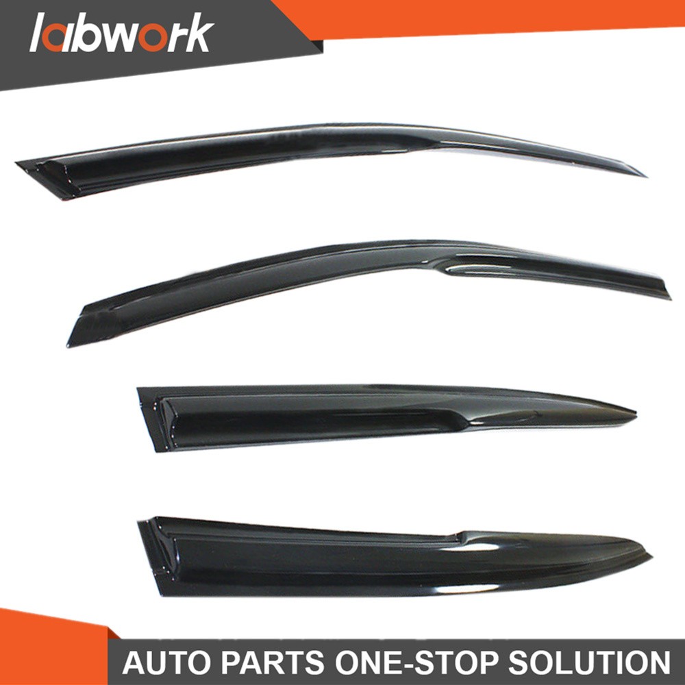 Labwork Window Visor For Honda Accord 2003-06 07 Sun Dark Smoke Slim Style 4Pcs